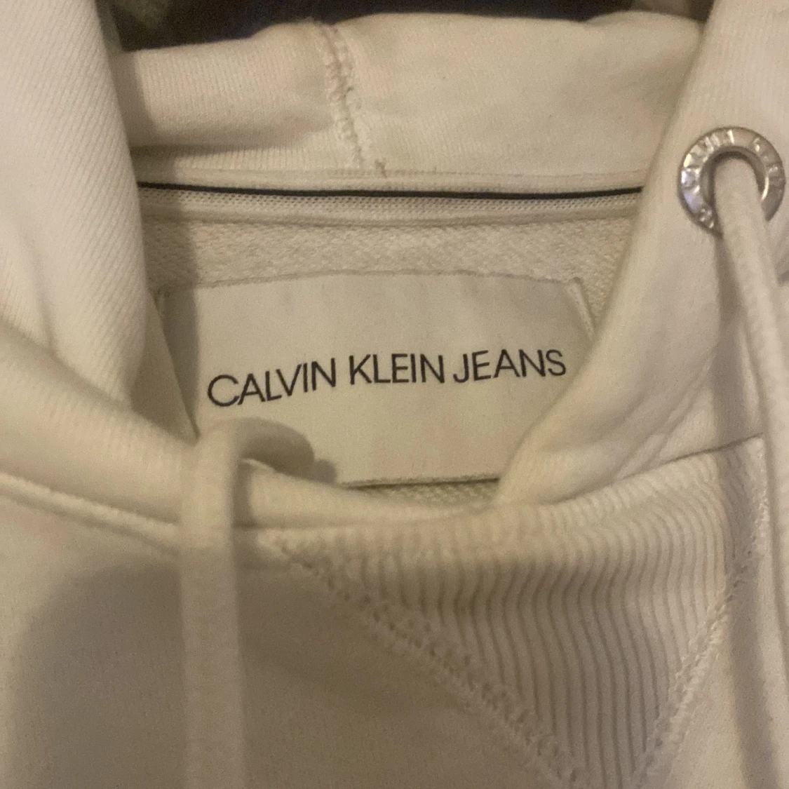 Vit hoodie från Calvin Klein Jeans - 90