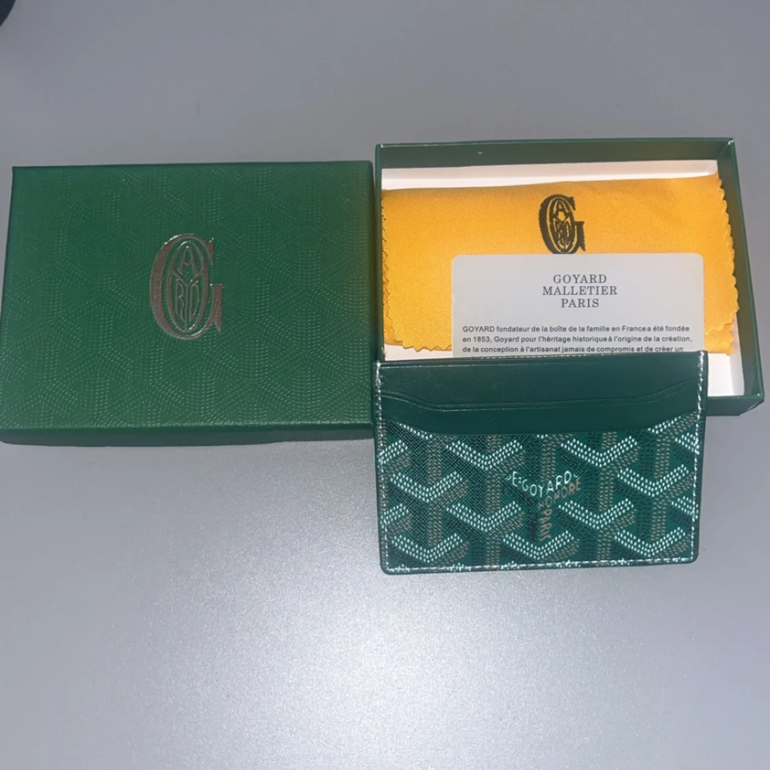 Grön korthållare - 2