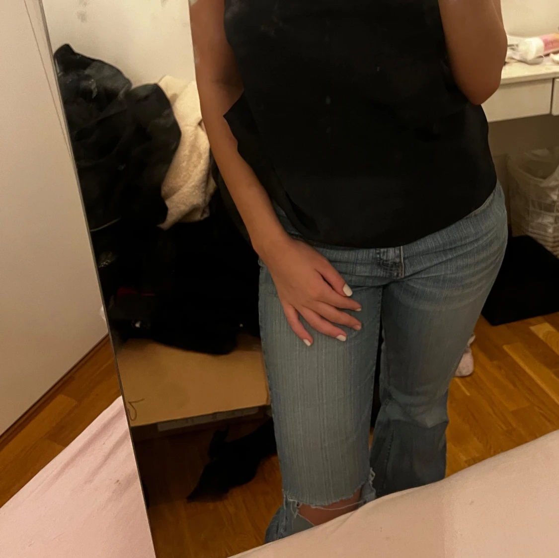 Blå jeans bootcut - 1