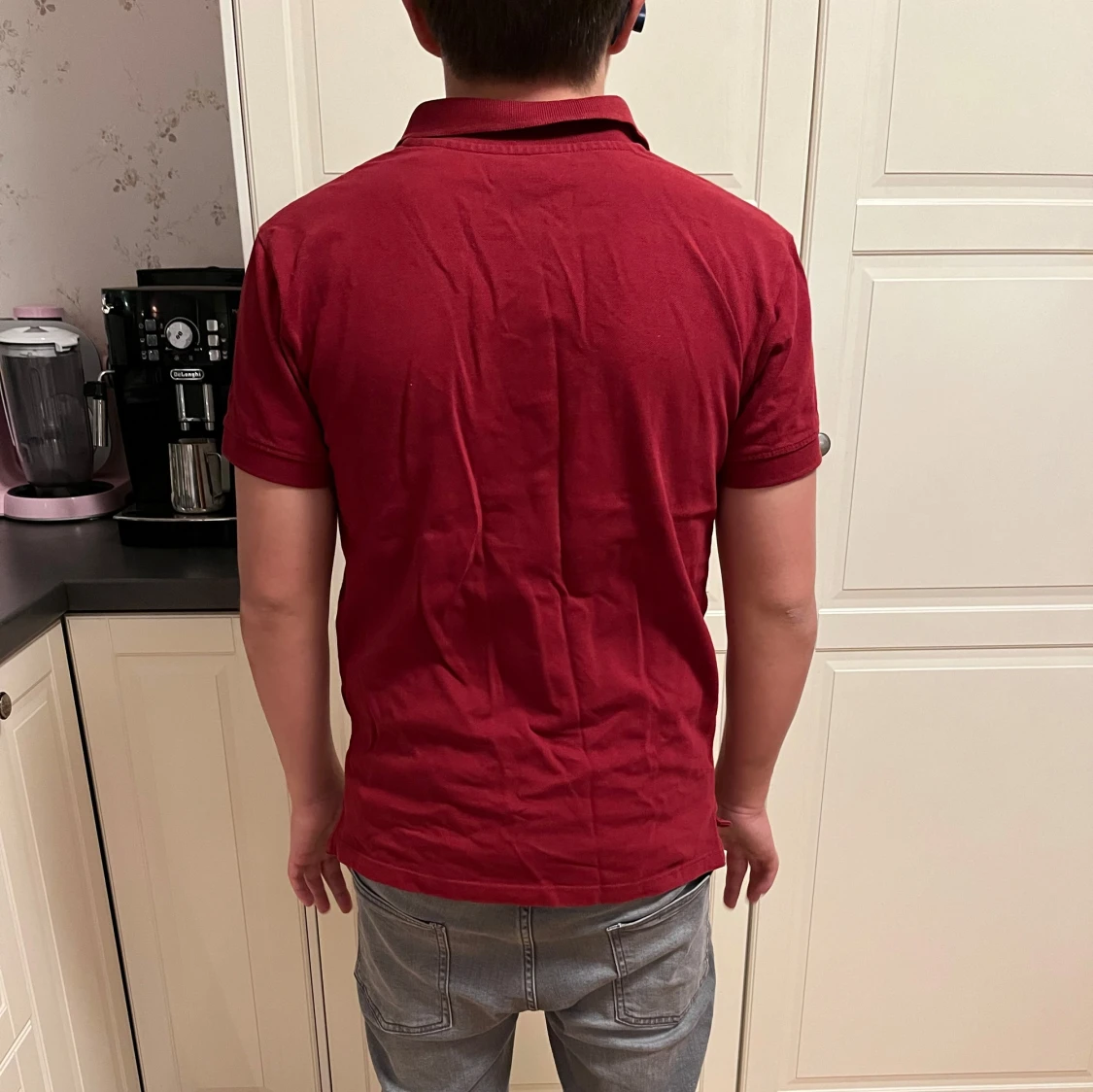 Röd pikétröja - 90