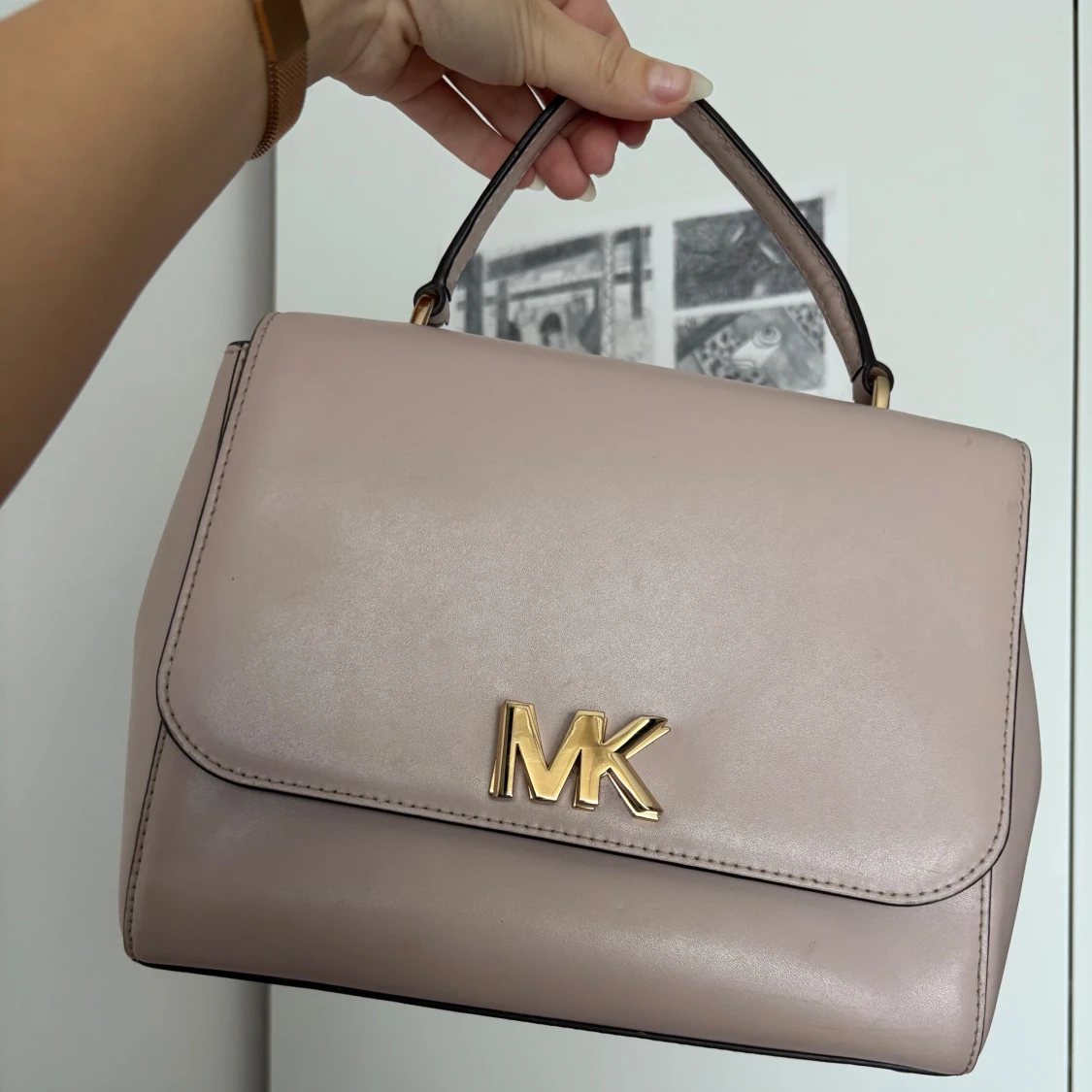 Ljusrosa Michael Kors väska  - 91