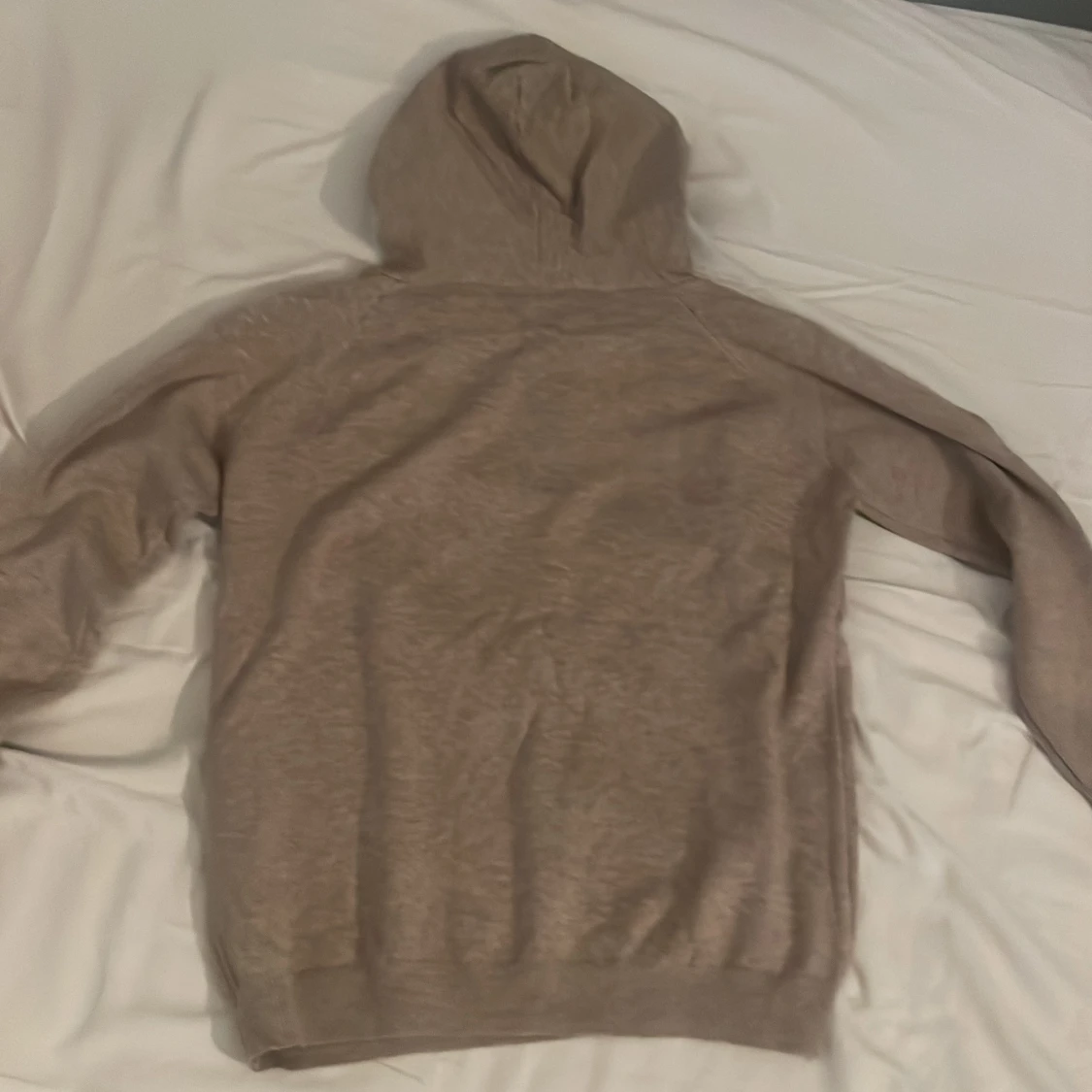 Beige merinoull hoodie - 90