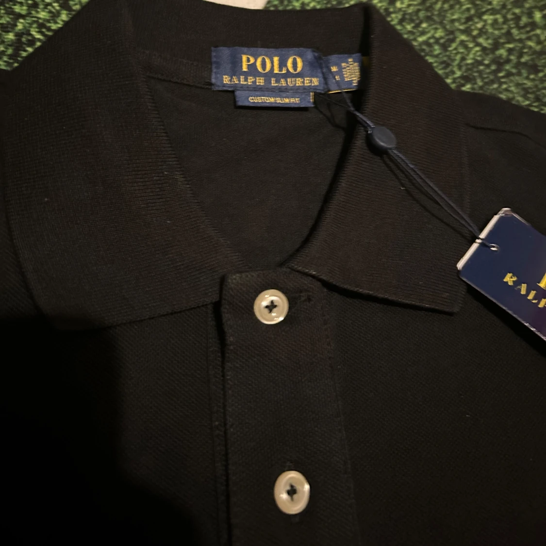 Svart polo piké  - 91