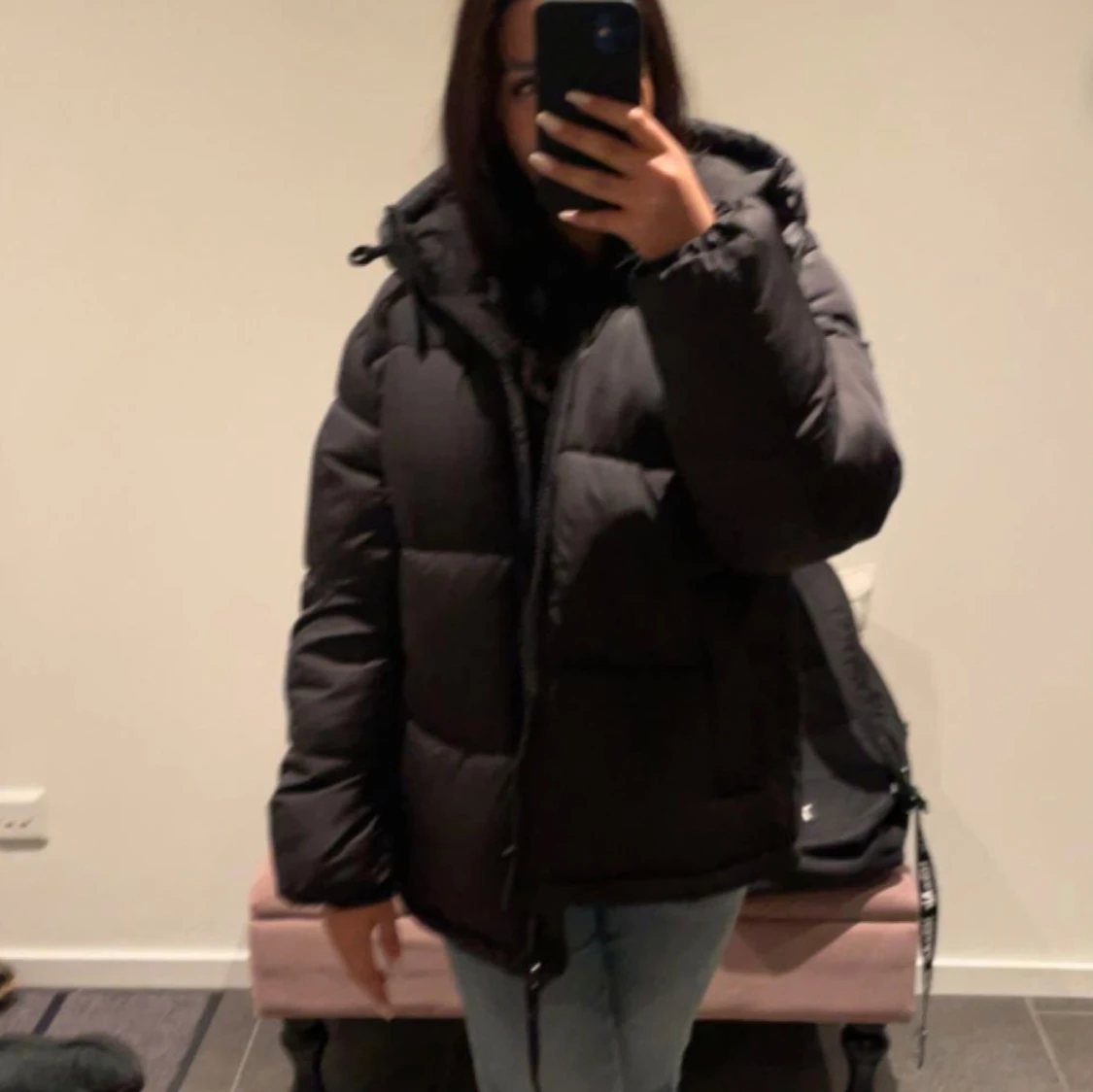Svart vinterjacka  - 91