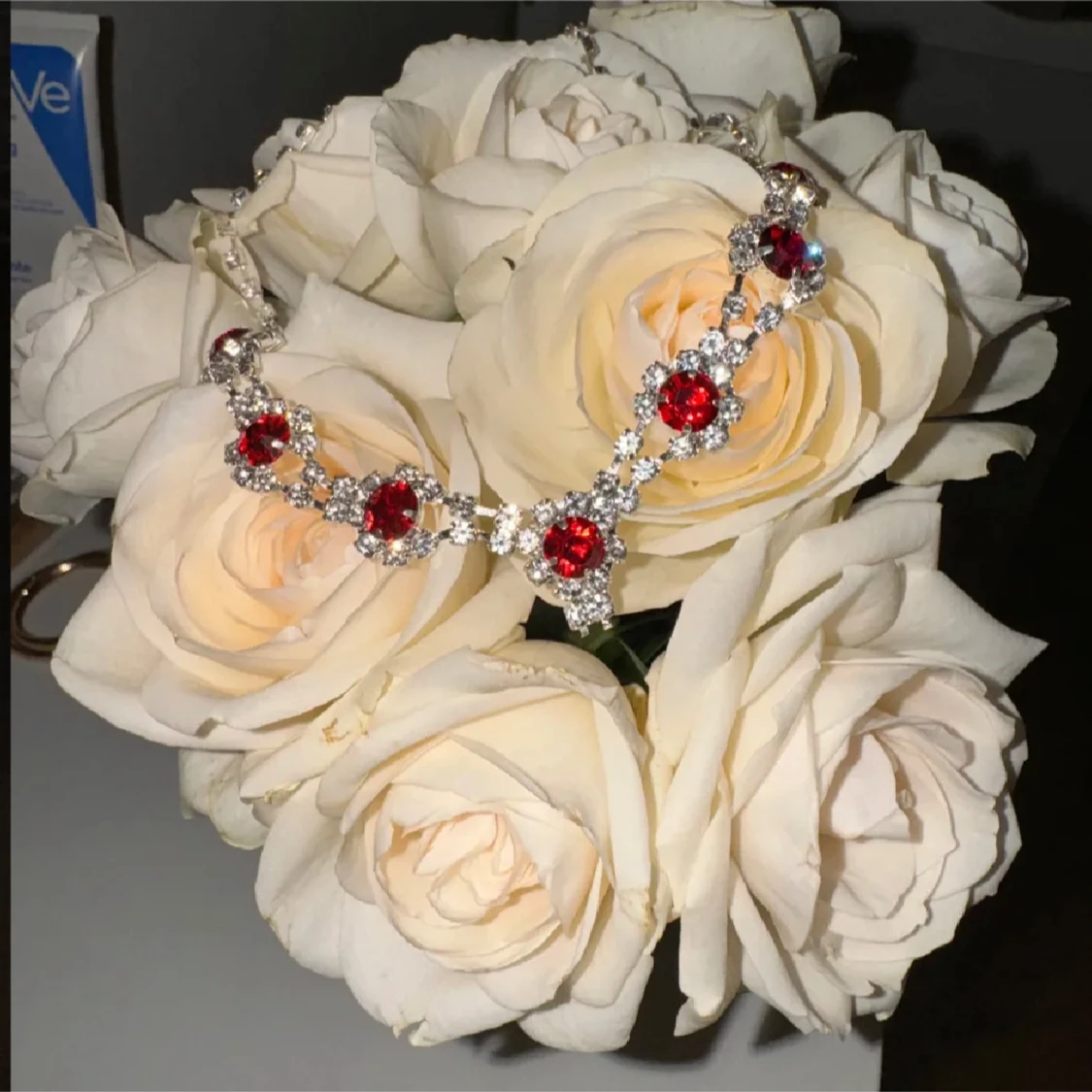 Glittrade halsband/örhänge - 90