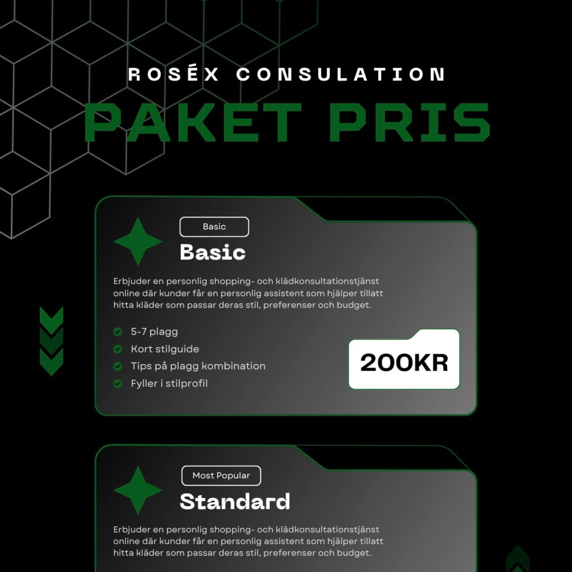 Paketpriser Clothing Consulation