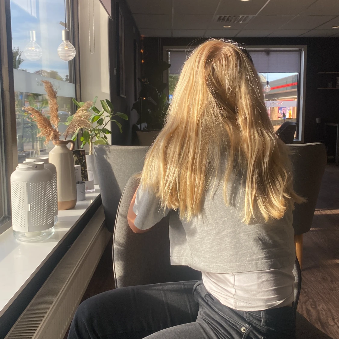 Grå kortärmad t-shirt - 90