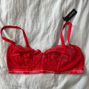 Lounge BH - Röd och helt oanvänd bh från lounge med lappen kvar! Så otroligt fin säljer då jag köpte två storlekar och denna inte passade!