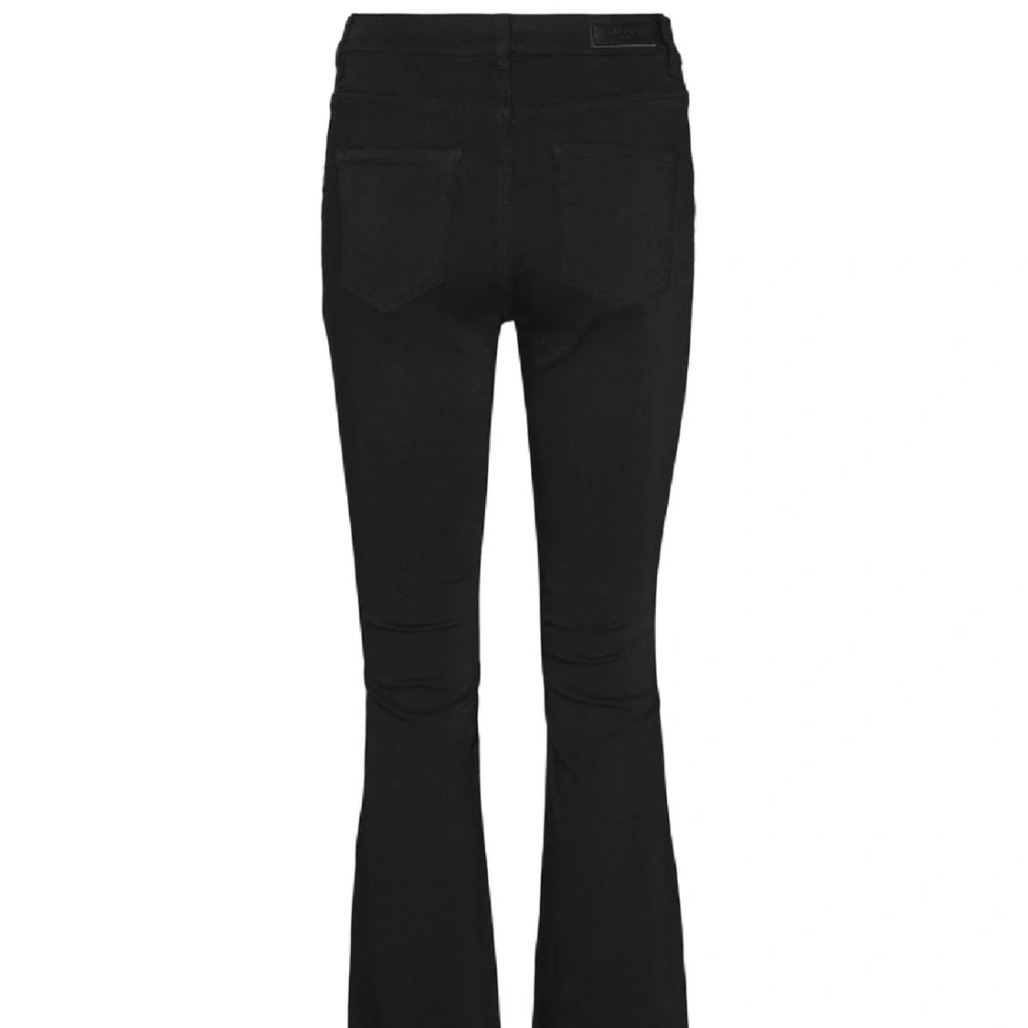 Svarta Utsvängda Jeans - 90