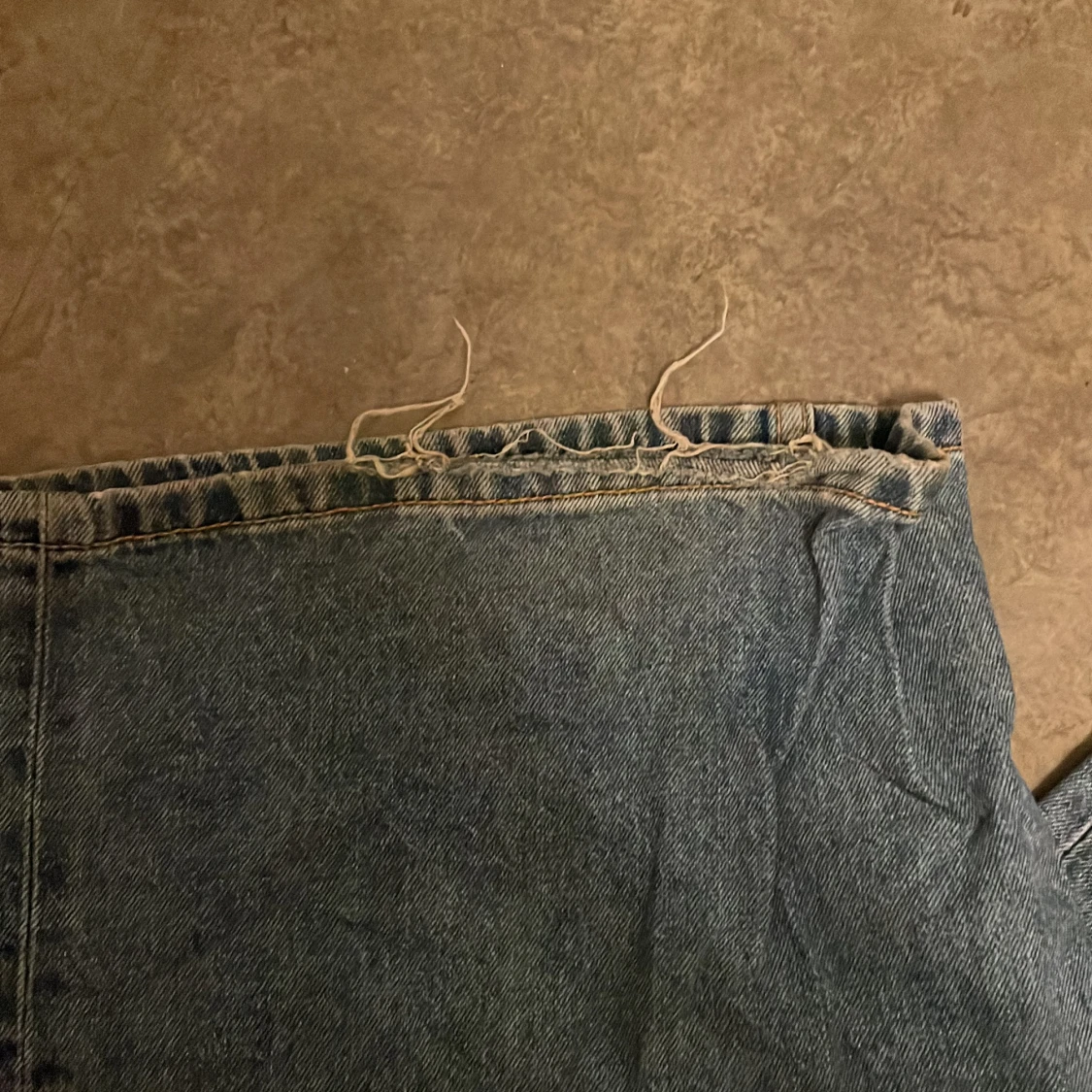 high waist wide leg blå jeans - 91