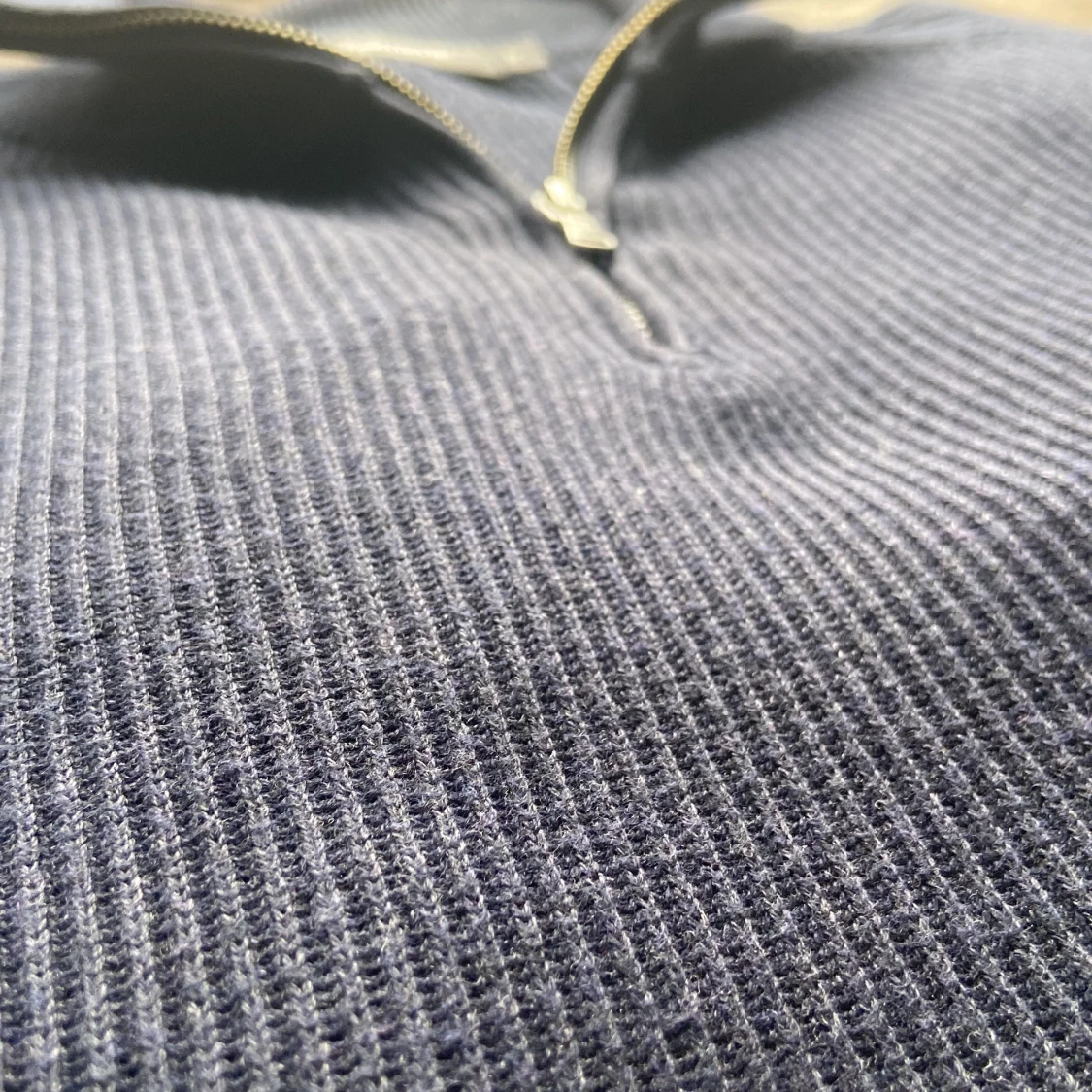 Riktigt snygg ribbad quarter zip  - 91