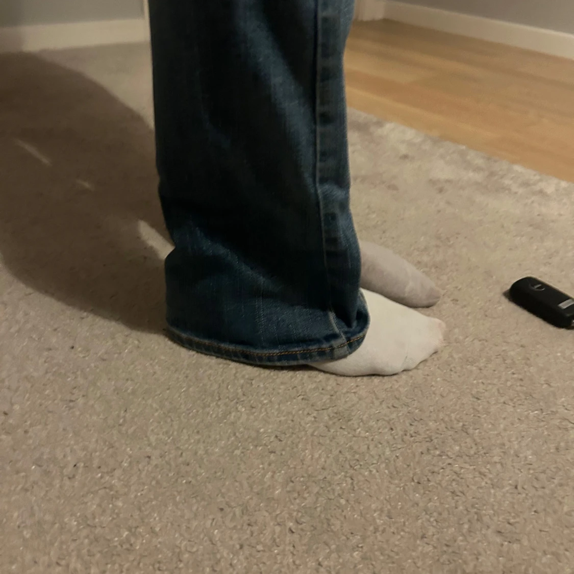 Blå bootcut jeans - 93