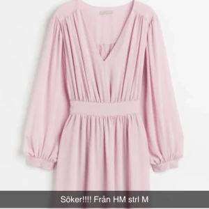 Rosa klänning - SÖKER! Rosa klänning från hm i strl M