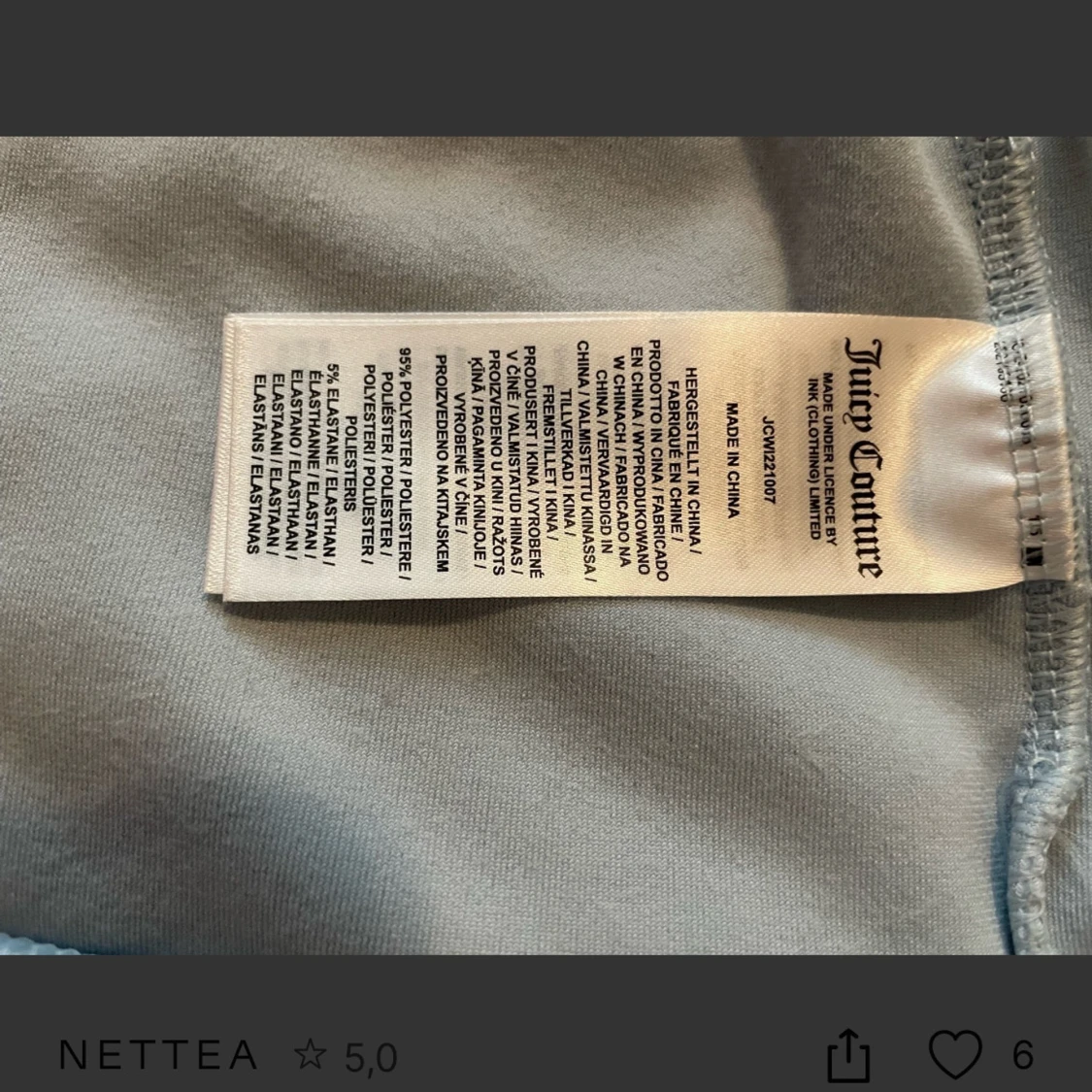 Ljusblå velourjacka från Juicy Couture - 93