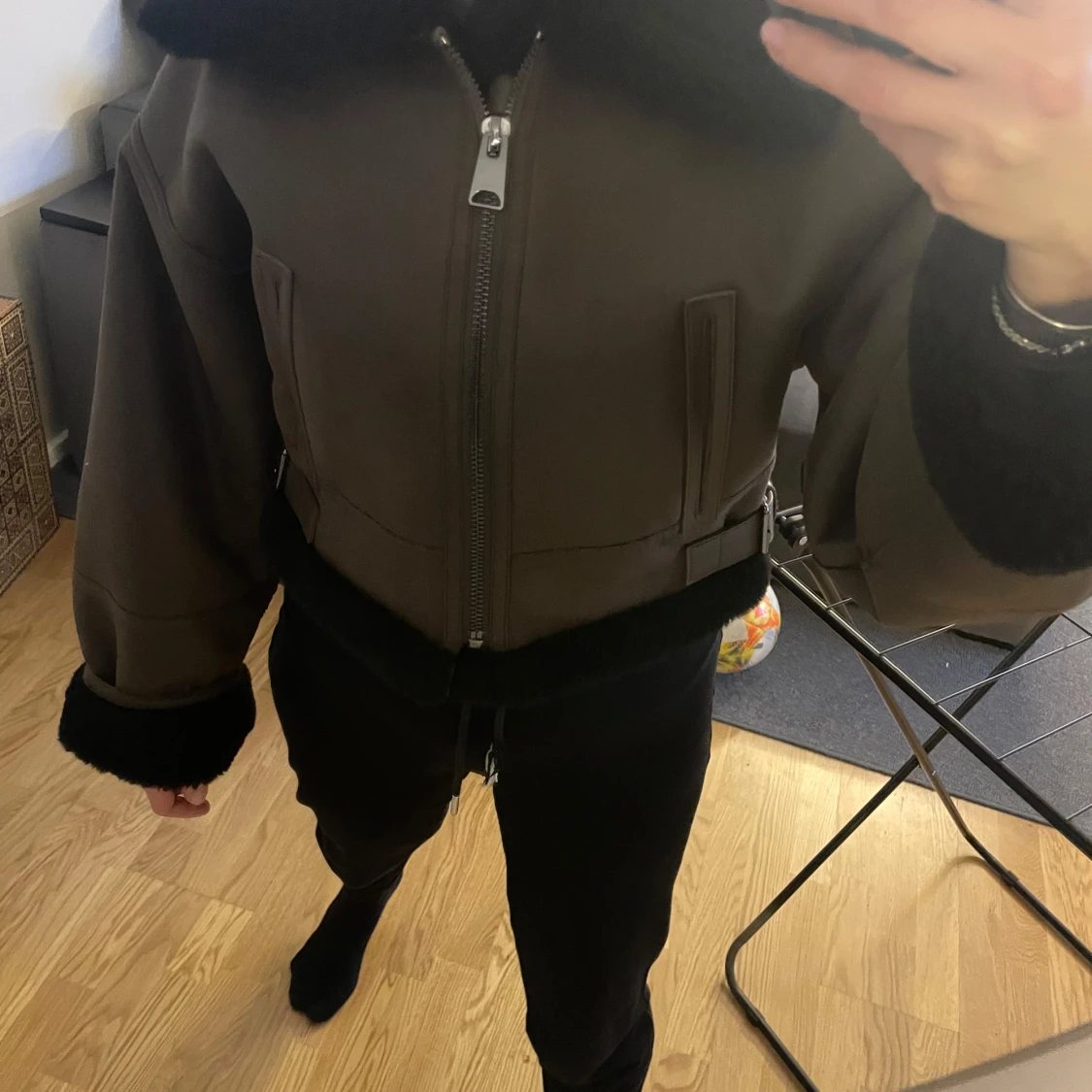 Mango vinterkappa kort xs