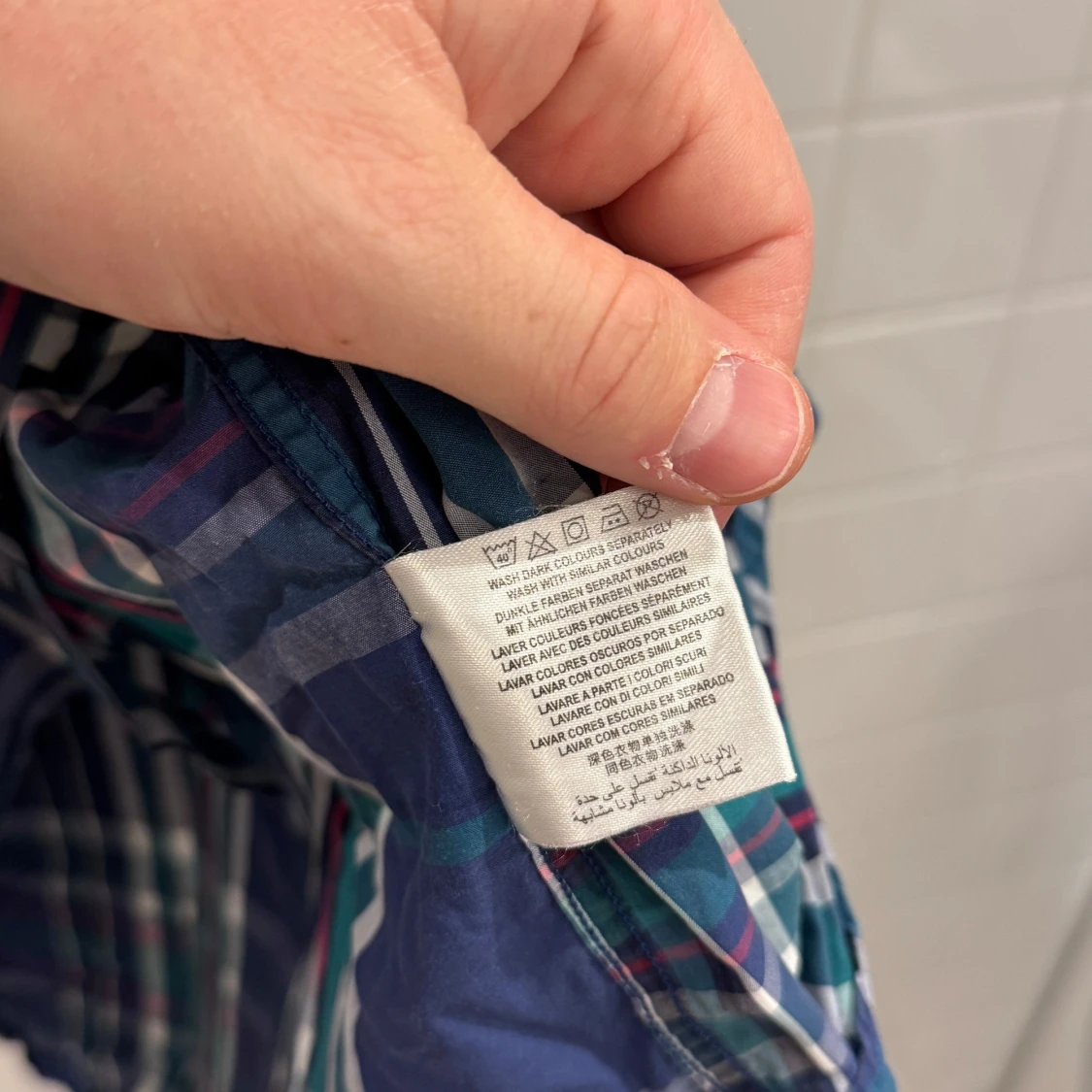 Rutig skjorta från GANT i multifärger – Storlek S - 91