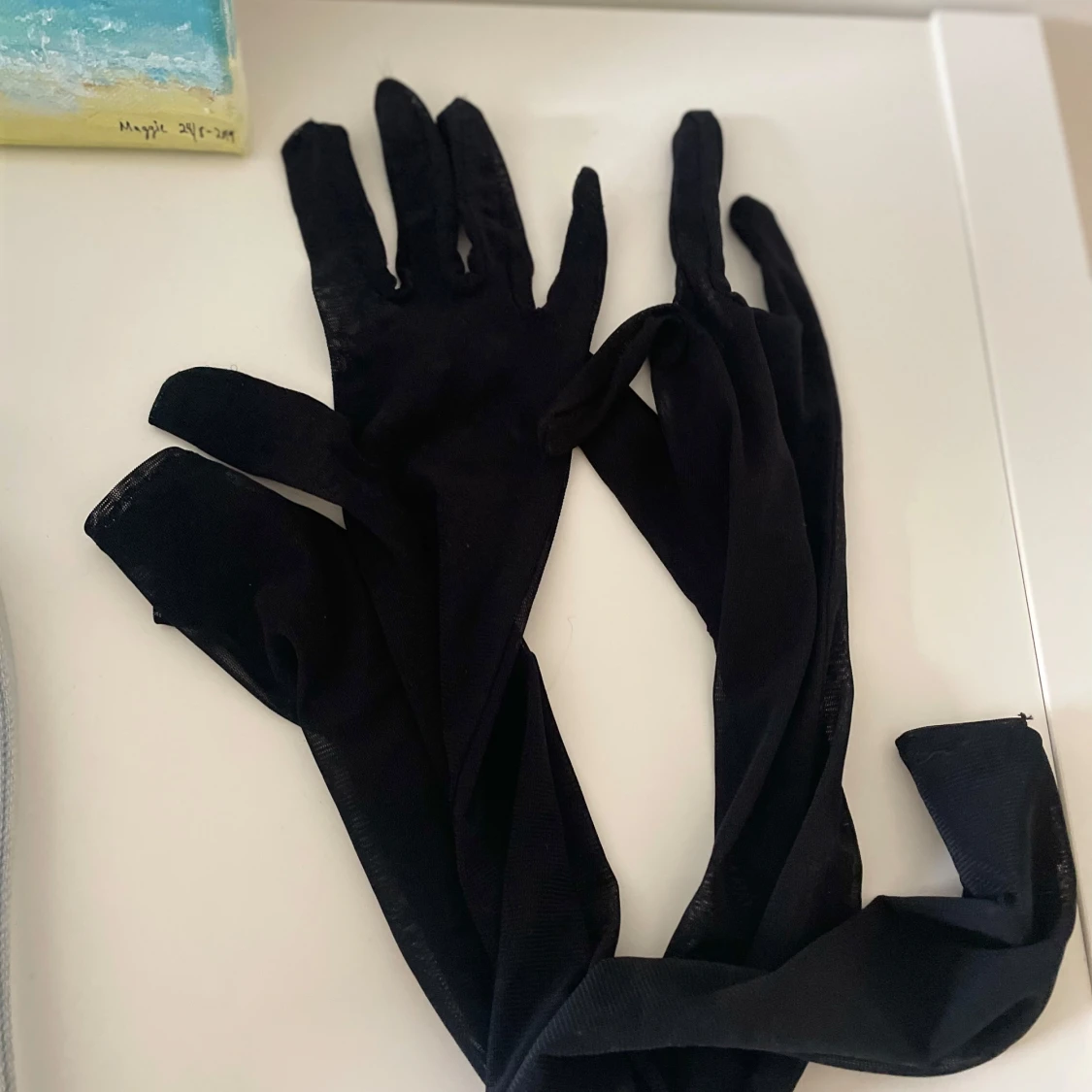 Svarta eleganta handskar - 90