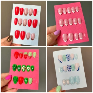 Lösnaglar - custom design - Press on nails/ lösnaglar enligt önskemål. Du bestämmer design, form och storlekar. Perfekt för att ge dina händer en trendig touch. Pris 100-200:- beroende på design. 