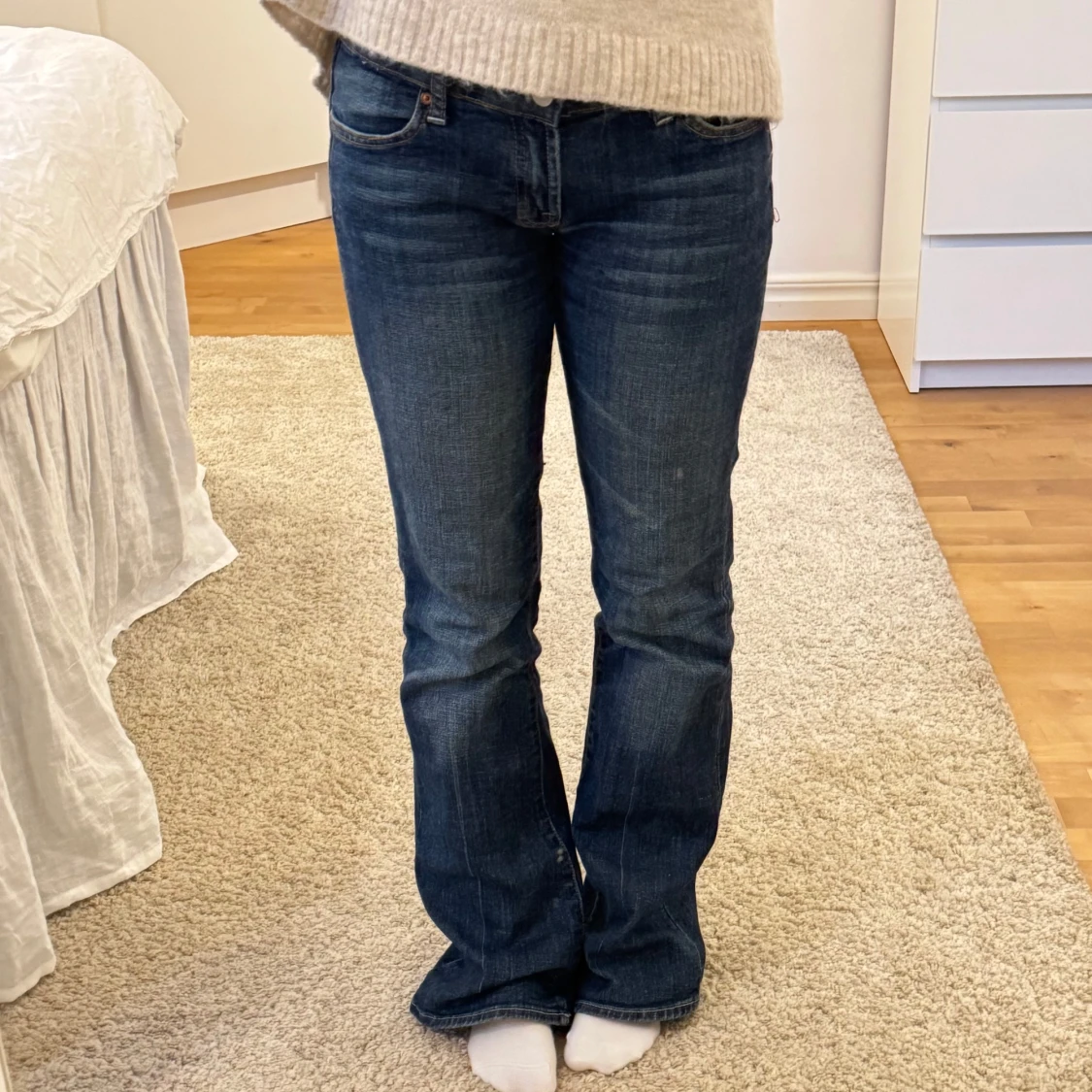 Lågmidjade jeans