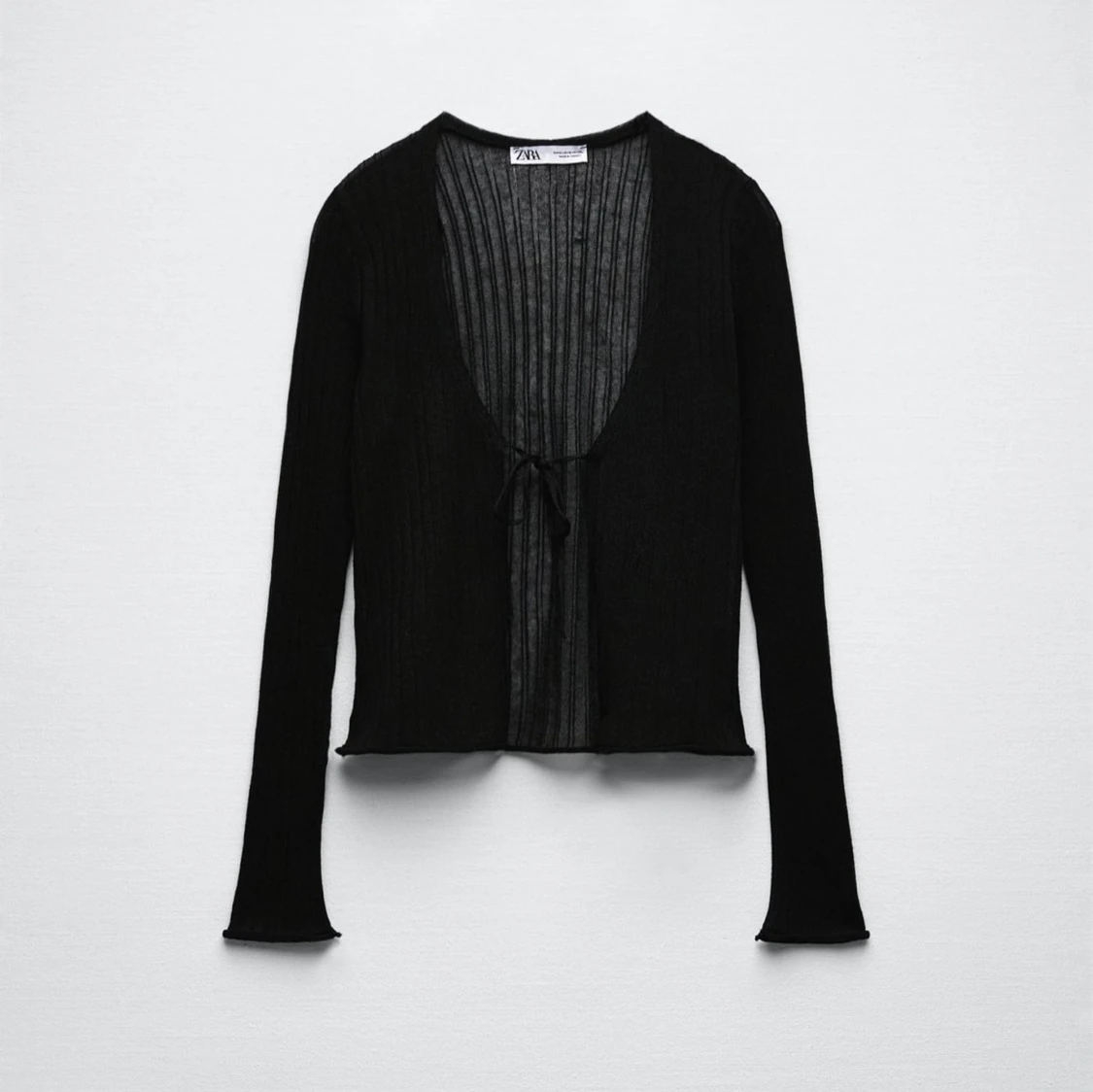 halvtransparent kofta zara