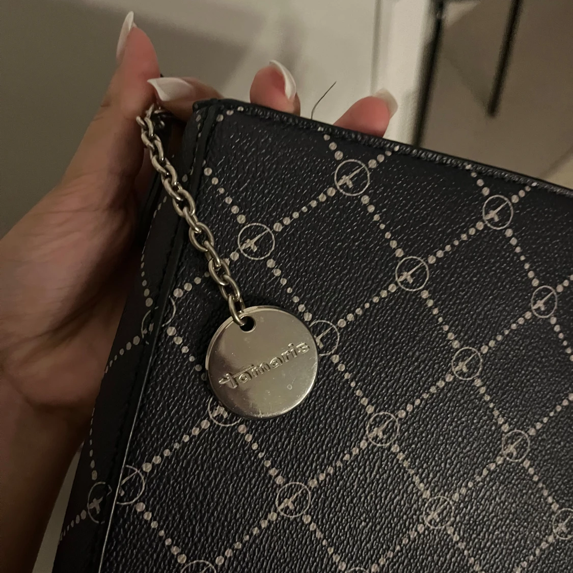 Marinblå axelväska från Tamais - 91