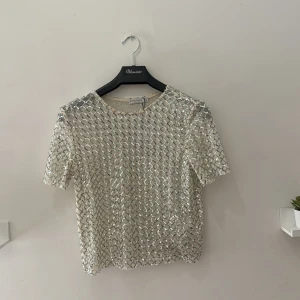 Paljett t-shirt - Paljett t-shirt, perfekt till nyår eller fest. Skulle säga denna är mer åt storlek small då stradavius har mindre storlekar och jag har small i vanliga fall.