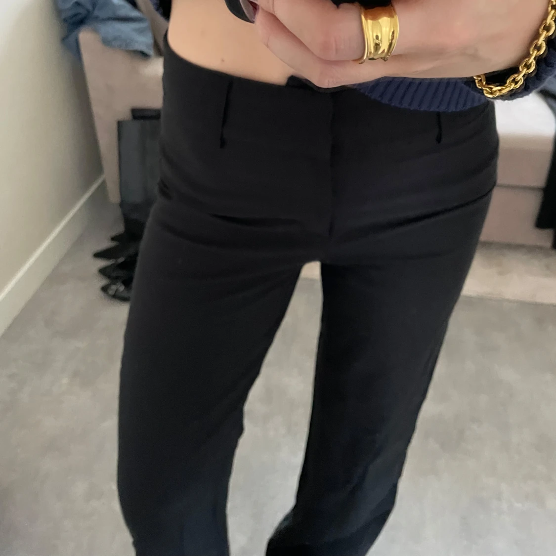 Kostymbyxor, midwaist - 90