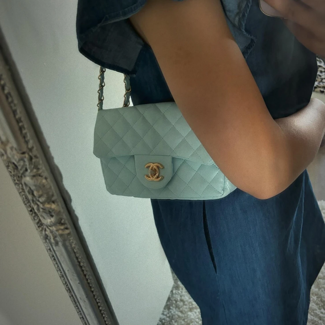 Blå cc väska  - 90