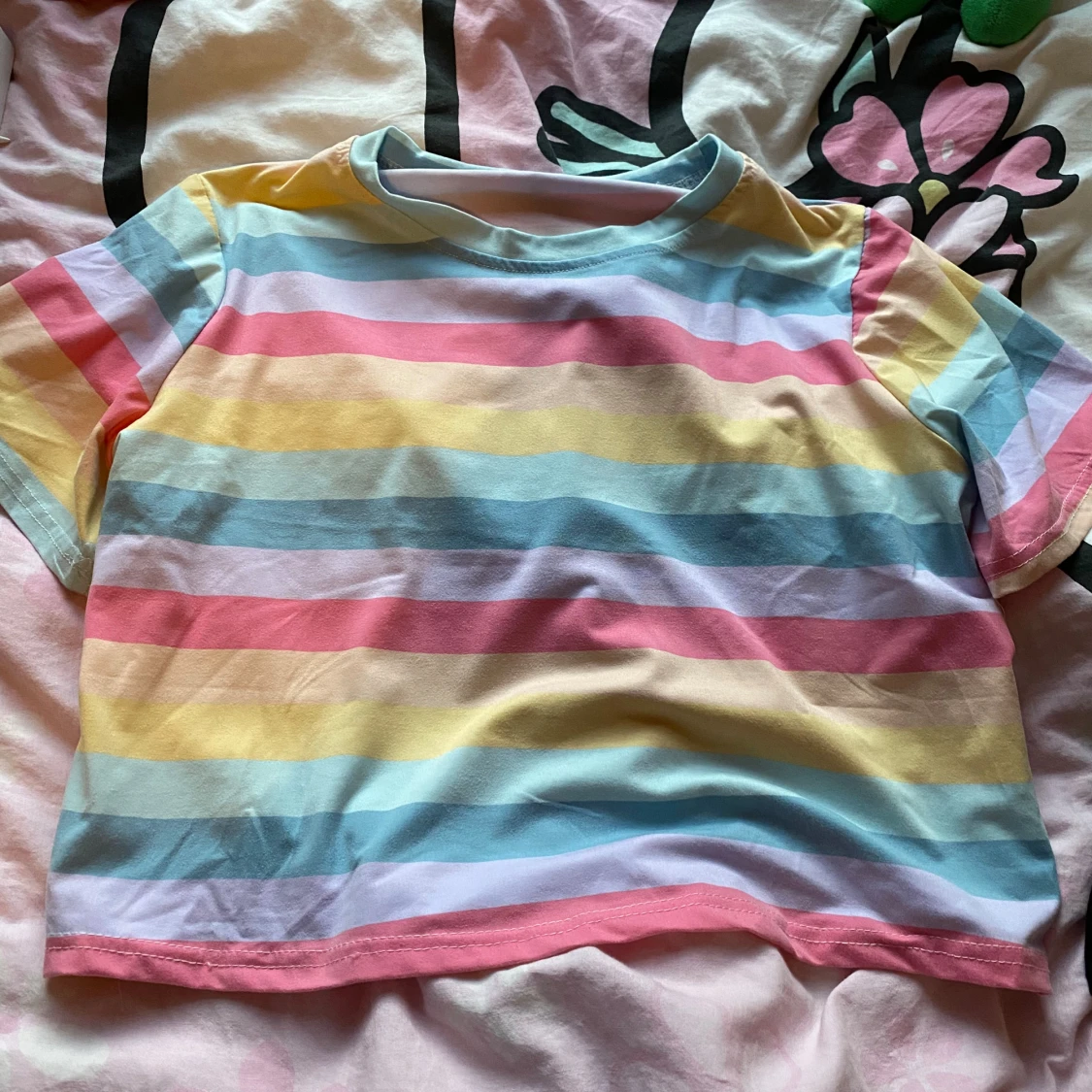 Pastell topp regnbåge rainbow T-shirt