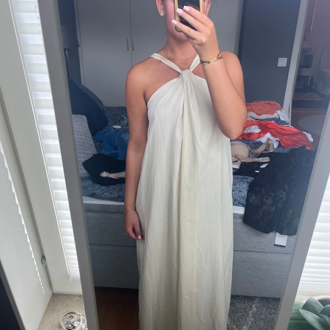 Vit långklänning 