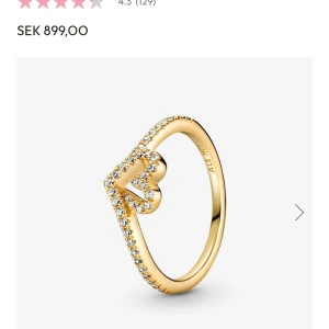 Pandora ring - Jättefin Pandora ring i guld, knappt använd