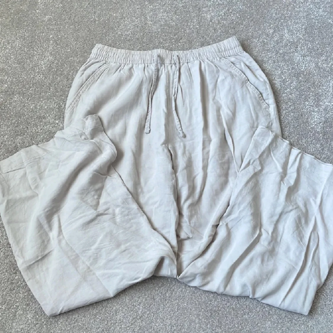 Lågmidjade Linnebyxor 