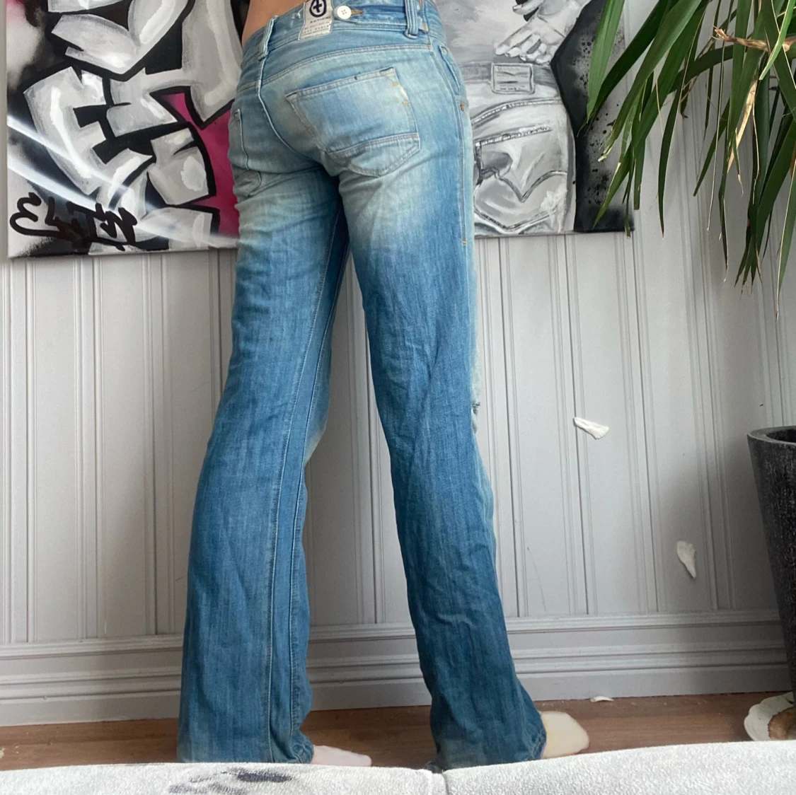 Lågmidjade jeans - 90