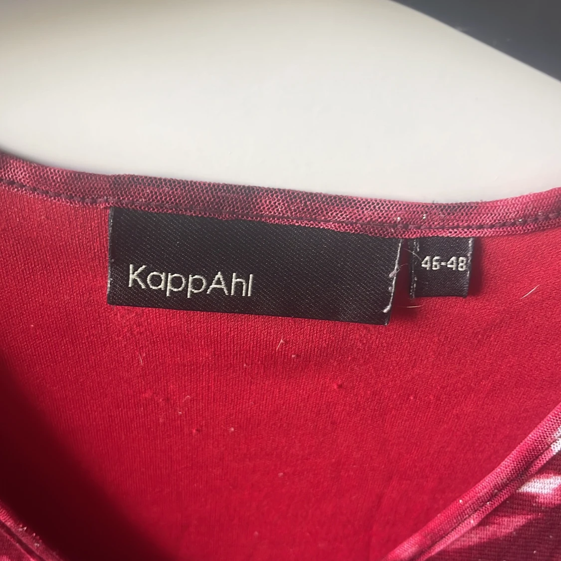 Vinröd t-shirt - 90