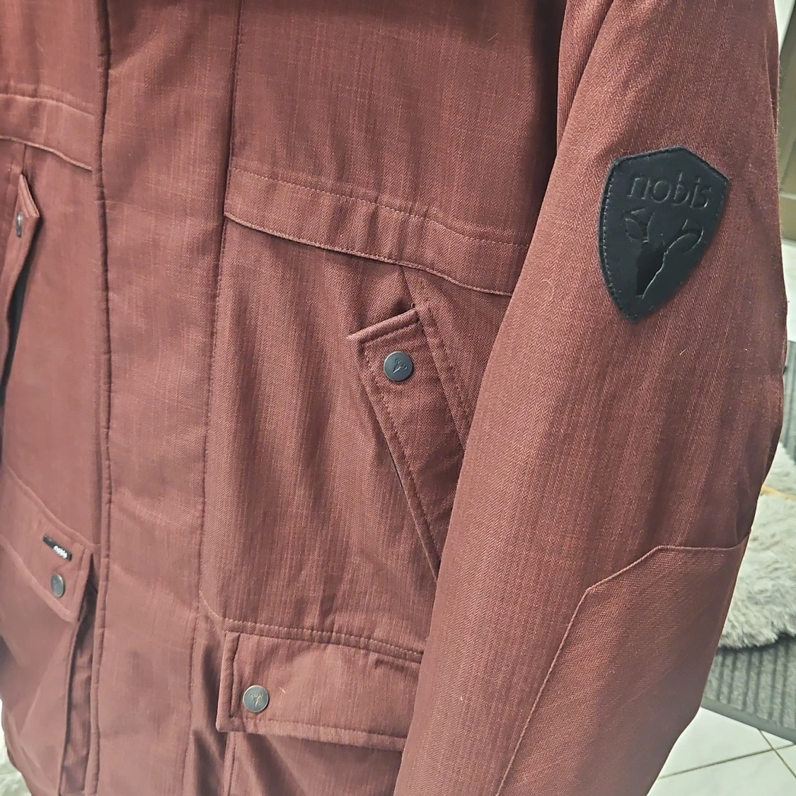 Vinröd Yatesy parkajacka från Nobis - 1