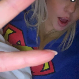 Blå Superman hoodie - Superman