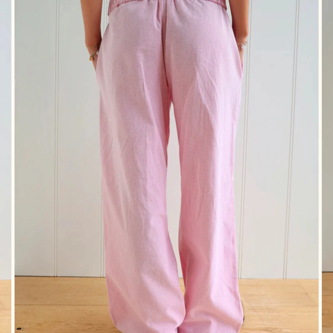 Rosa randiga byxor - 91