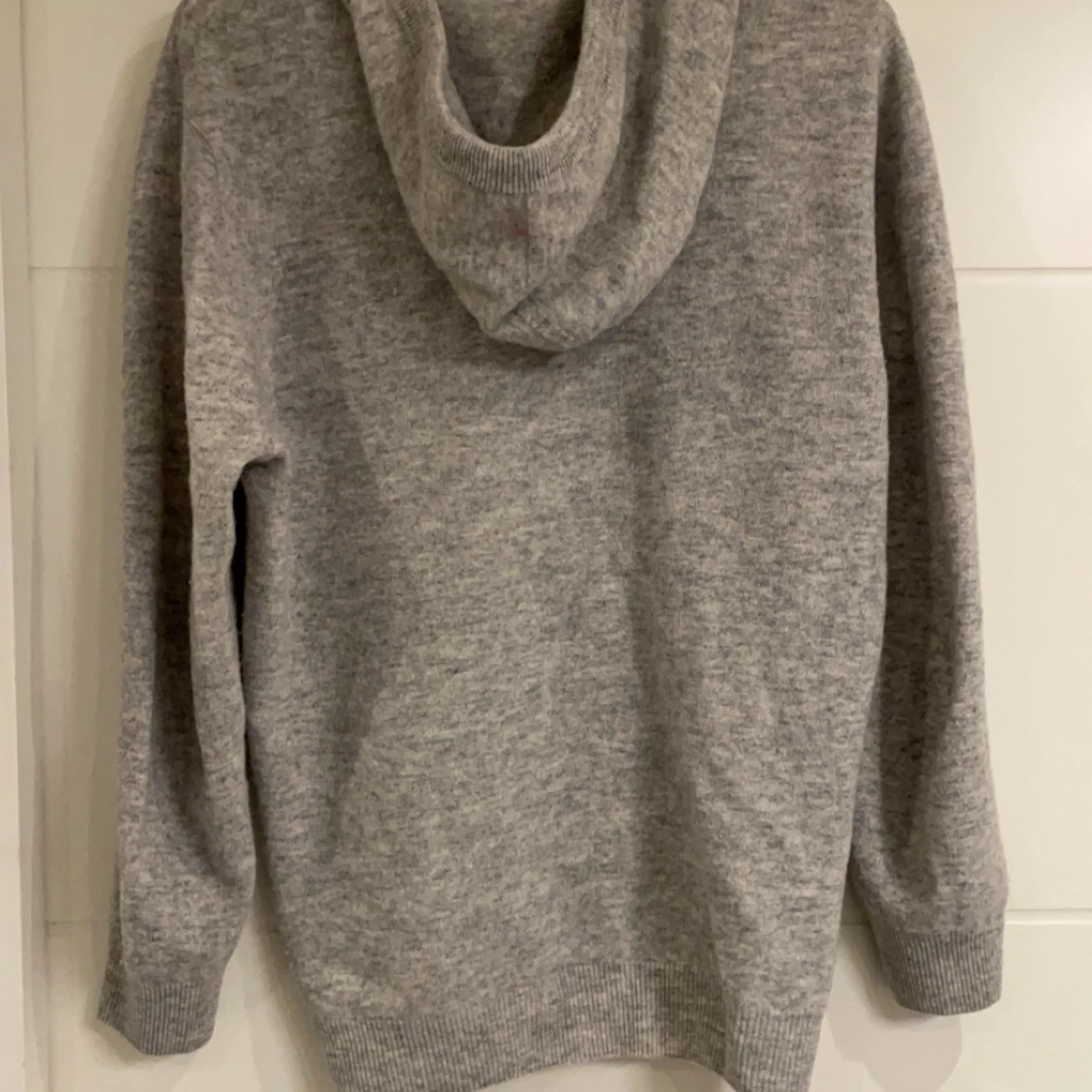 Grå kashmirer hoodie - 27