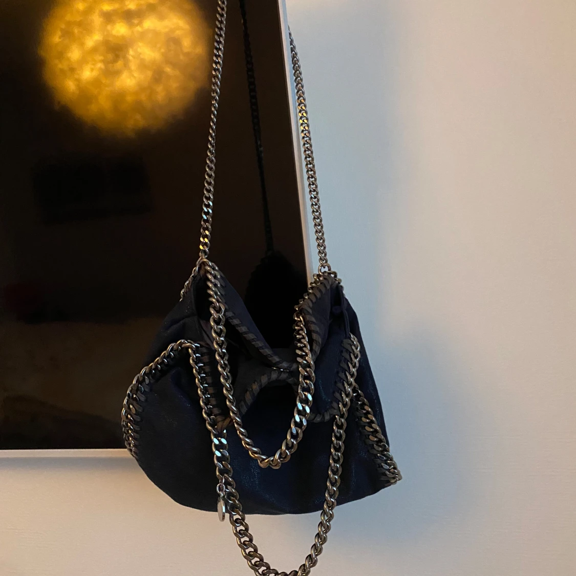 Mörkblå axelväska från Stella McCartney - 90