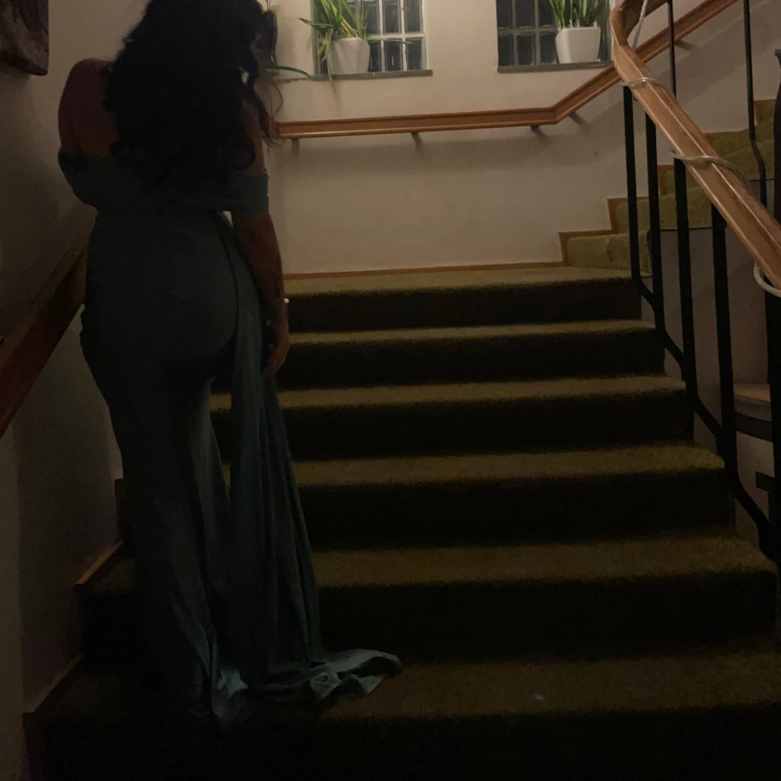 Grön långklänning - 91