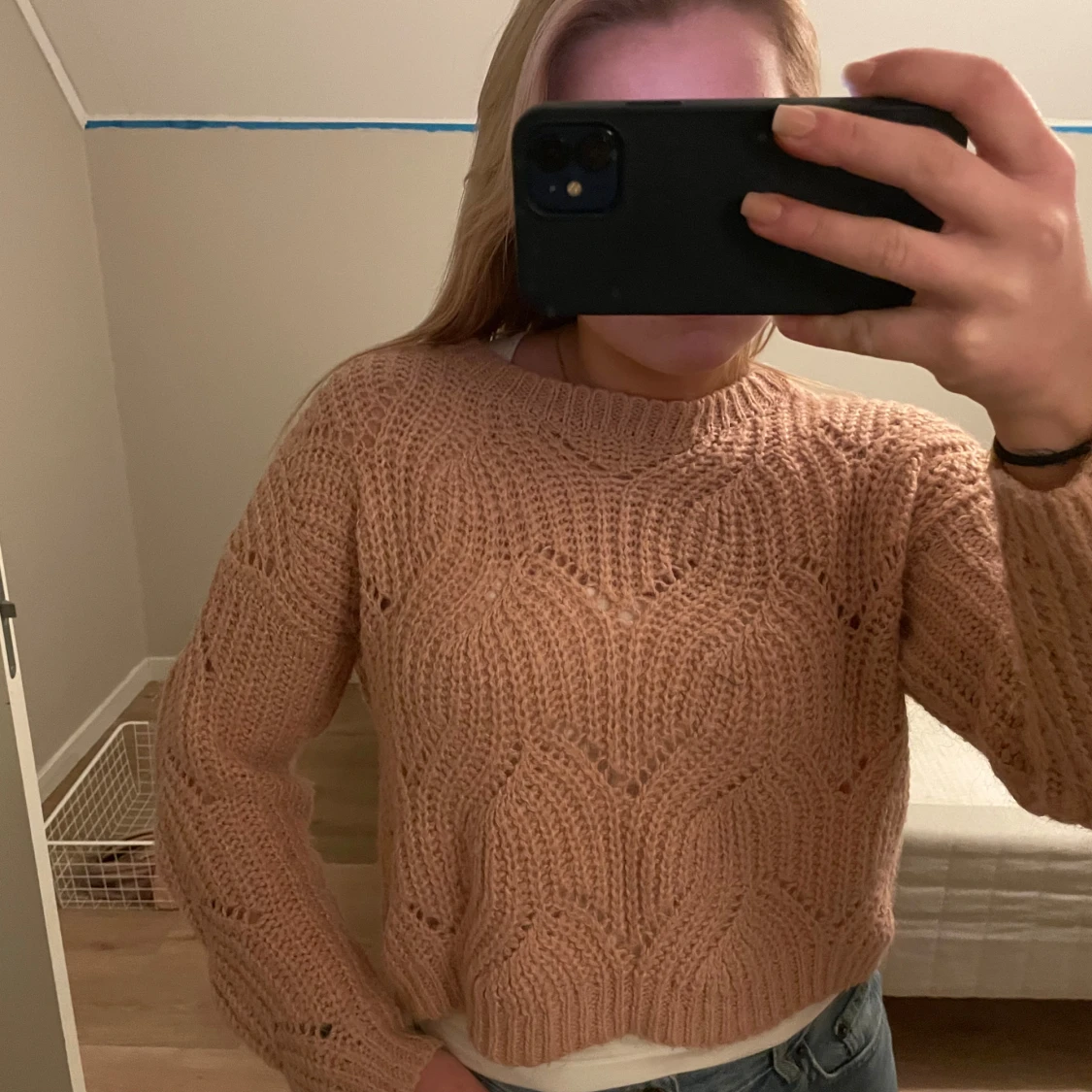 Beige stickad tröja från ONLY - 93