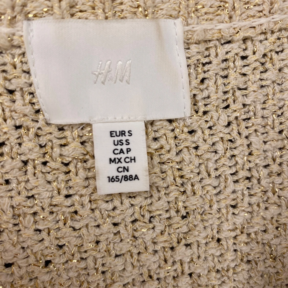Beige stickad kofta från H&M - 92