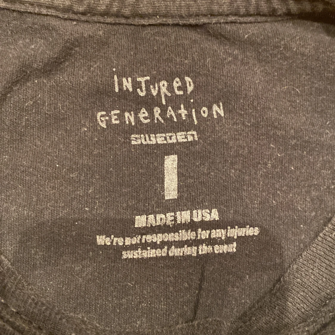 Svart långärmad tröja med A$AP Rocky-tryck - 92