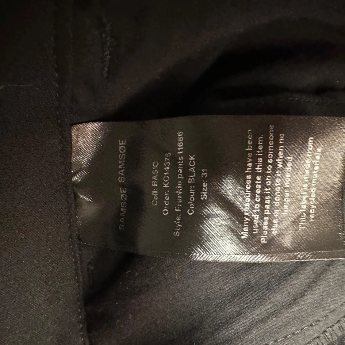 Svarta byxor från Samsøe Samsøe - 92