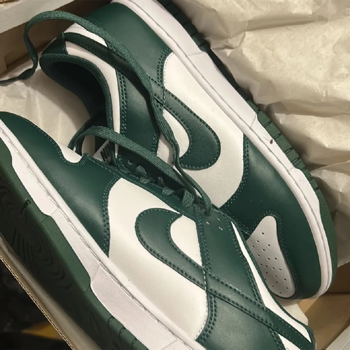 Satin Green Dunks Grön 42