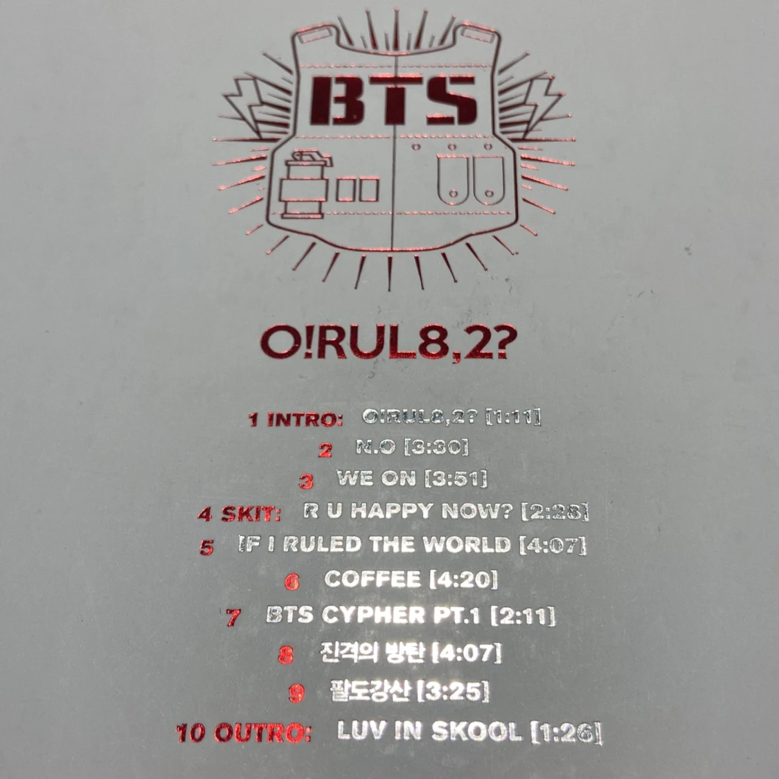 BTS O!RUL8,2? KPOP ALBUM  - 93
