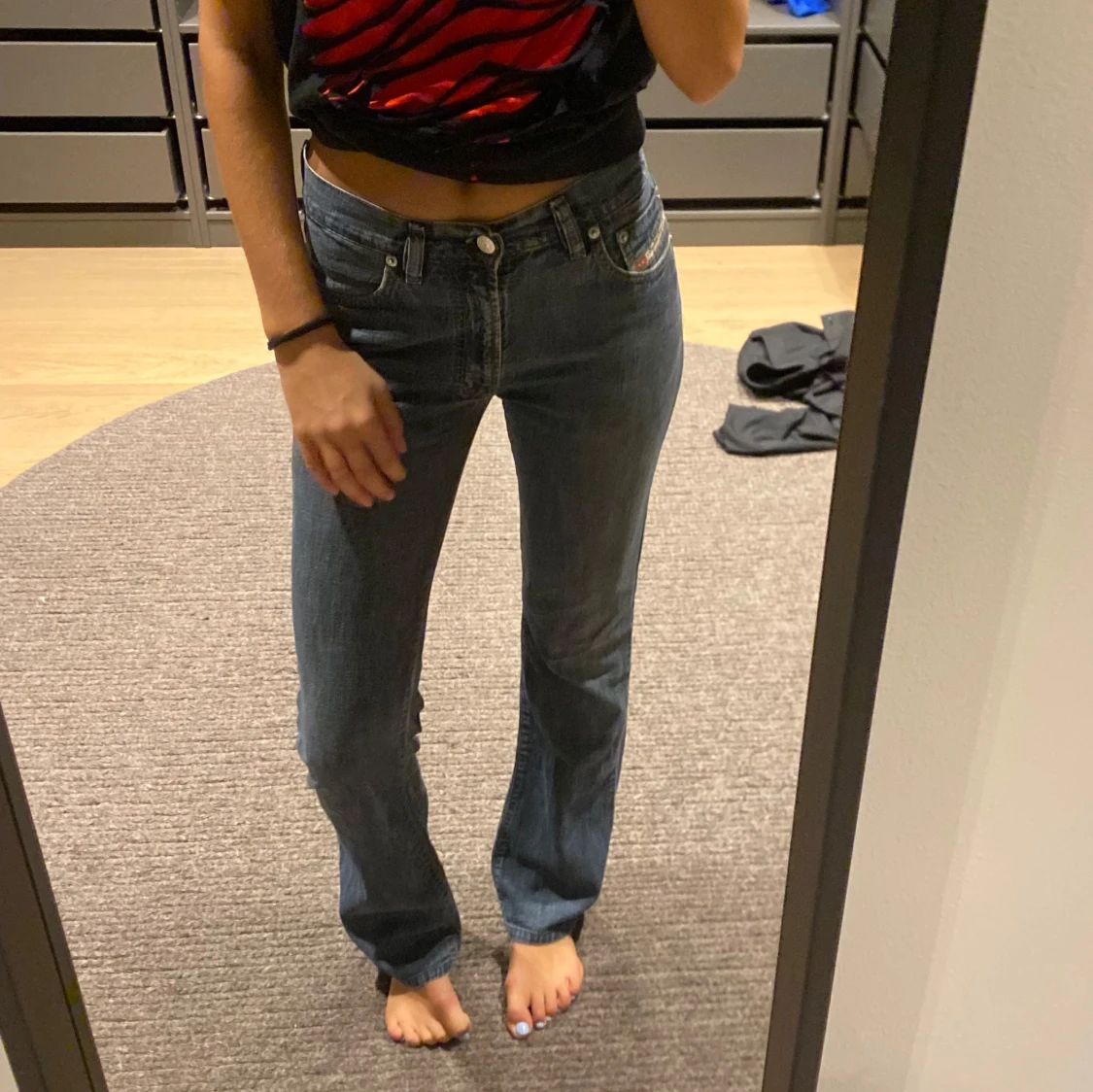 Lowwaisted bootcut jeans