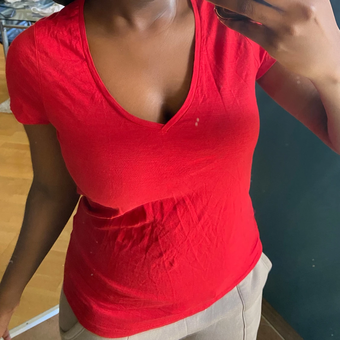 Röd t-shirt