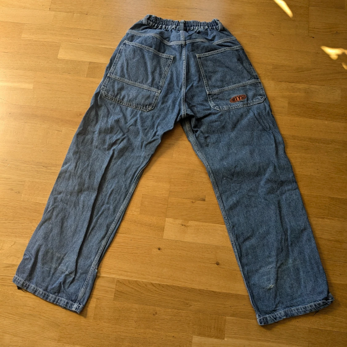 Blå baggy jeans - 90