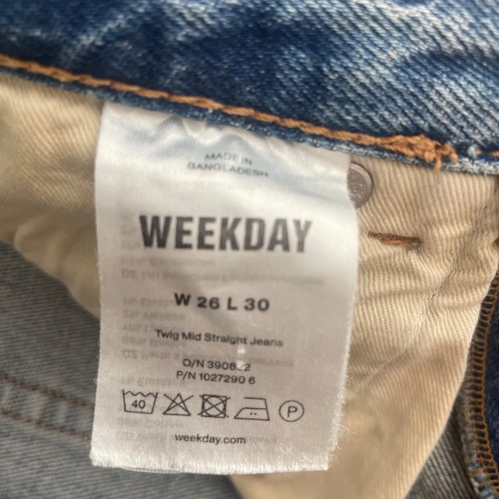 Weekday TWIG jeans 💕 W26 L30 Skriv för fler bilder💗. Jeans & Byxor.